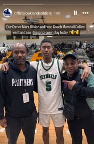 Oakland Soldiers head coach and owner at Inglewood vs Chatsworth game (Image: IG/officialoaklandsoldiers)